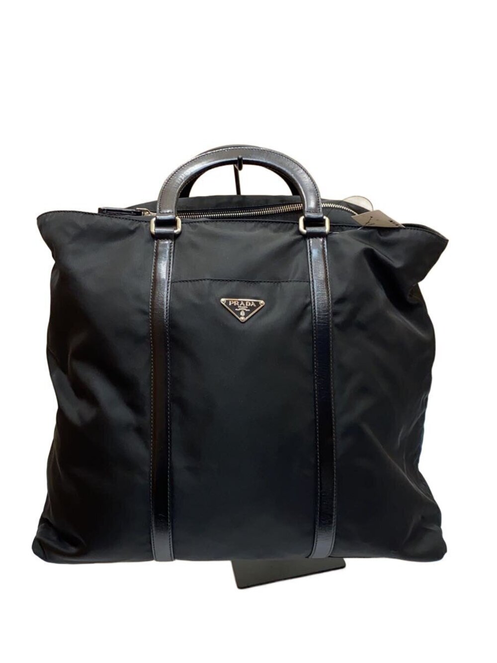 Prada Leather Tote Bag Black